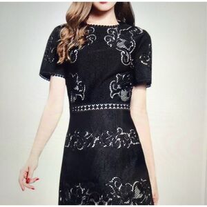 Reiss Tinley Black & Nude Dress size 8 new without tags